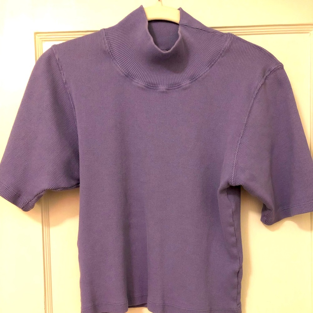 💜 Big Bud Press faded grape half-sleeve turtleneck